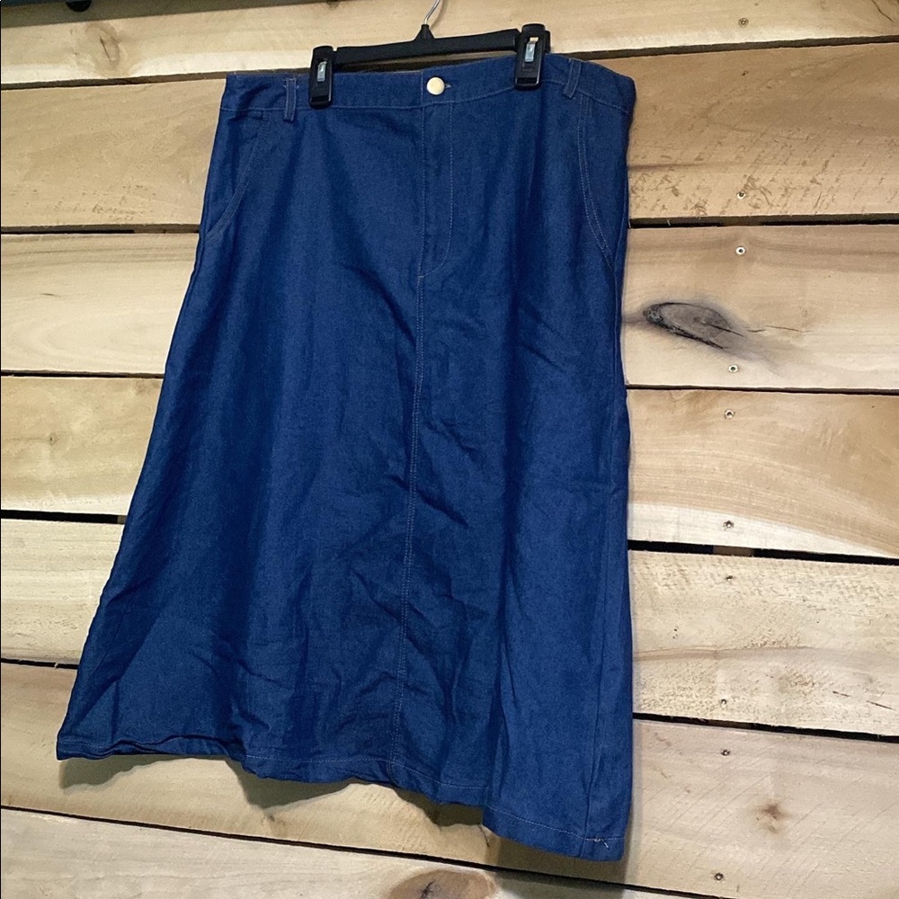 Long Denim Skirt